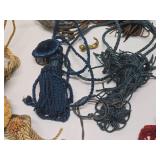 Estate Lot of Quality Vintage & Antique Tassels, Crocheted Purse & other Items