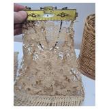 Estate Lot of Quality Vintage & Antique Tassels, Crocheted Purse & other Items