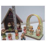 Very Nice Collection of Italian Carved Wood ANRI Figures & Displays