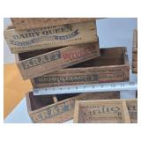 LARGE Lot of Primitive Vintage Wooden Cheese Boxes