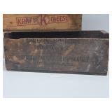 LARGE Lot of Primitive Vintage Wooden Cheese Boxes