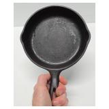 3 Old Vintage Cast Iron Skillets Including Erie/Griswold
