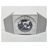 Heavy Chrome Deco BULOVA World Desk Clock