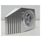 Heavy Chrome Deco BULOVA World Desk Clock