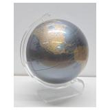 Vintage Replogle Diamond Marquis 12" World Globe w/Great Looking Lucite/Acrylic Stand