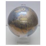 Vintage Replogle Diamond Marquis 12" World Globe w/Great Looking Lucite/Acrylic Stand