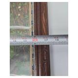 Nicely Framed Antique Victorian Litho Print w/Young Girl & Dog