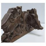Awesome Antique Oak Boar