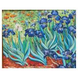 Framed Signed Vintage Oil on Canvas after Van Gogh