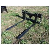 Wolverine Skidsteer Mount 48" Pallet Forks (UNUSED)