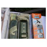 Mixed Utility Lot – Work Gloves, New Propane Torch with Cannister, Outdoor Power Stake & More