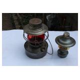 Handlan St. Louis Lantern red class & Smaller lantern without handle