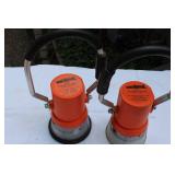 Pair of Trainman Lanterns – Models 992-321-AG and 992AG Manufactured by AG Design & Associates