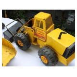3 Mid Century Metal Truck Toys 2 Tonka Trucks and Ford Tractor