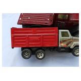 8 Mid Century Metal Toys Tonka Ertl etc Vintage Farm & Construction Toy Vehicle Lot – Mixed Metal & Plastic