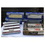 BNSF Twin Alco Engines and 4 Streamlined Passenger cars O Gauge