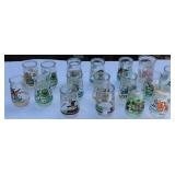 Lot of 17 Vintage Jelly Glasses – Muppets, Disney, Peanuts & Looney Tunes (Mid-1990s)