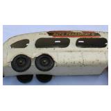 Vintage “Auto Transport” Toy Truck & Trailer – Mid-20th Century Metal Carrier