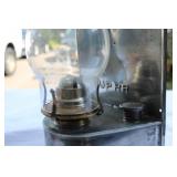 Union Pacific Railroad Kerosene Lantern with Metal Backer – UPRR Marked
