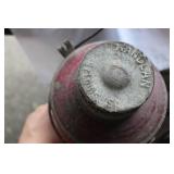 2 Kerosene Lanterns Lamps NYCS Handlan St. Louis Red Glass ADLAKE