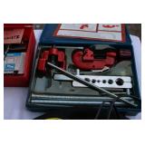 Mixed Tool Lot – Portable Heater, Black & Decker Saw, Flare Tool, Stapler, Solder Gun