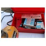 Mixed Tool Lot – Portable Heater, Black & Decker Saw, Flare Tool, Stapler, Solder Gun