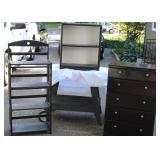 4 Shelf unit, 2 Shelf unit, 5 door Dresser