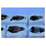 Jeff Brunet Miniature Duck Decoy Collection – Set of 11 Handcrafted Pieces