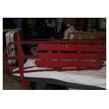 Vintage Wooden Sled with Steel Runners – 45" x 11.5"