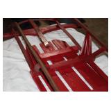 Vintage Wooden Sled with Steel Runners – 45" x 11.5"