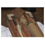 World War II-Era Canvas & Wood Military Cot – Vintage Field Gear