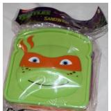 Teenage Mutant Ninja Turtles Food Container Lot – 4 Sandwich Savers & 3 Snack O