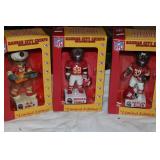 Kansas City Chiefs Bobble Dreams Collection – Limited Edition KC Wolf, Marcus Allen & Derrick Thomas (3 Bobbleheads)