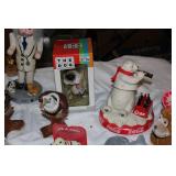 Animal Bobblehead & Nodder Collection – 20+ Figures Including Coca-Cola Polar Bear, NIB The Dog, Owl, Hippo & More