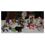 Animal Bobblehead & Nodder Collection – 20+ Figures Including Coca-Cola Polar Bear, NIB The Dog, Owl, Hippo & More