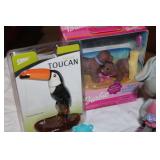 Animal Bobblehead, Nodder & Statue Collection – 20 Pieces Including Barbie Pups, Cobbs Toucan, Gorilla & More