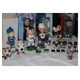 Sports Bobblehead Collection – 15+ Figures Including Goofy Packers, Kurt Warner (NIB), St. Paul Saints, Simon Cowell & More