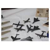 Large Collection of Handcrafted Metal Battleships, Plastic War Planes & Vintage Sailing Vessel Kits
