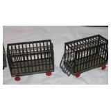Vintage Marx Animal Cage Collection with Super Circus Animals – Tin & Plastic Display Set