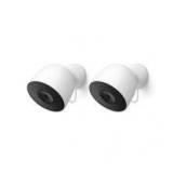 Google Nest Outdoor Security Camera (Wired, 2nd gen) 2-Pack - Snow  Customer Returns See Pictures