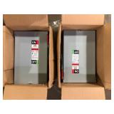 Lot of  ABB 60 Amp 240-Volt Fusible Outdoor General-Duty Safety Switch (TG3222R)  Customer Returns See Pictures