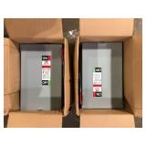 Lot of  ABB 60 Amp 240-Volt Fusible Outdoor General-Duty Safety Switch (TG3222R)  Customer Returns See Pictures