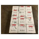 Lot of HDX 12 in. x 12 in. x 1 in. Allergen Plus Pleated Air Filter FPR 7, MERV 11 Customer Returns See Pictures