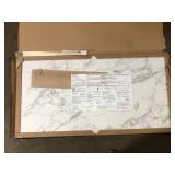 Hampton Bay 4 ft. L x 1-1/8 in . T Configurable Laminate Countertop in Matte Marmo Eracle with Square Edge  Customer Returns See Pictures