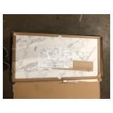 Hampton Bay 4 ft. L x 1-1/8 in . T Configurable Laminate Countertop in Matte Marmo Eracle with Square Edge  Customer Returns See Pictures