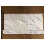 Hampton Bay 4 ft. Straight Laminate Countertop Kit Included in Calcutta Marble with Full Wrap Ogee Edge and Backsplash Customer Returns See Pictures