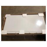 Bootz Industries NexTile 60 in. W x 30 in. D x 60 in. H Four-Piece Direct-to-Stud Composite Alcove Tub Surround in White   Customer Returns See Pictures