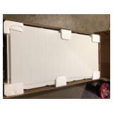 Bootz Industries NexTile 60 in. W x 30 in. D x 60 in. H Four-Piece Direct-to-Stud Composite Alcove Tub Surround in White   Customer Returns See Pictures