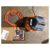 RIDGID 6 Gal. 150 PSI Portable Electric Oil-Free Jobsite Pancake Air Compressor with 25 ft. Air Hose and 18GA Brad Nailer Customer Returns See Pictures