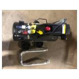 Husky 8 Gal. 150 PSI Portable Electric Oil-Free Horizontal Hotdog Air Compressor with Rubber Wheels and 1-Quick Coupler  Customer Returns See Pictures